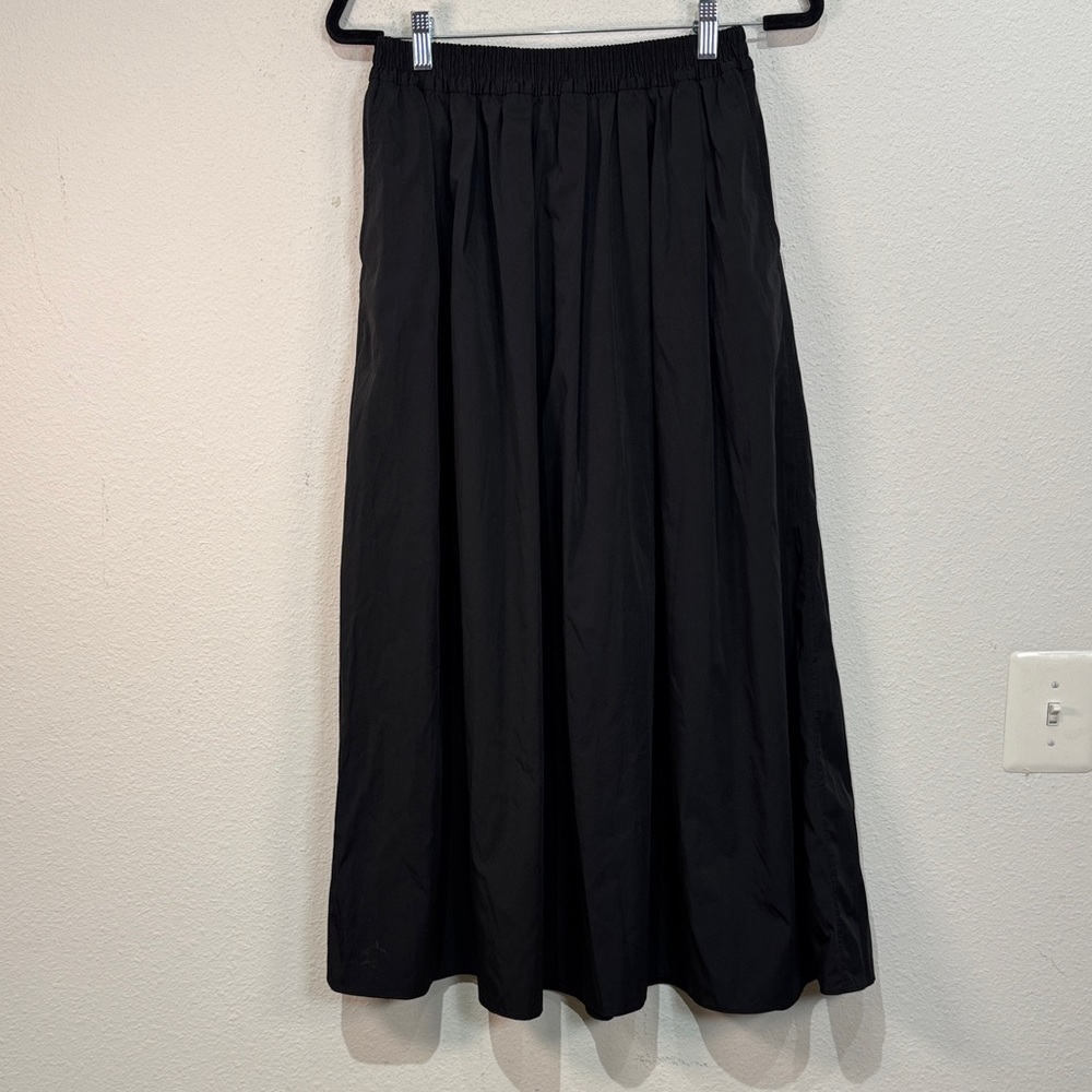 Zara Med-Large Elegant Black Midi Skirt with pockets - Picture 4 of 8